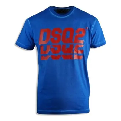 Dsquared Men's Blue Layered Logo Cool Fit T-Shirt men's in Blue