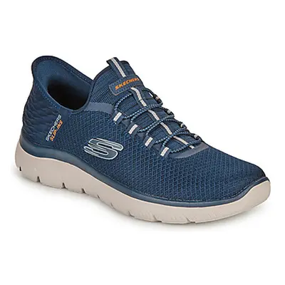 Skechers SUMMITS SLIP-INS men's Slip-ons (Shoes) in Blue