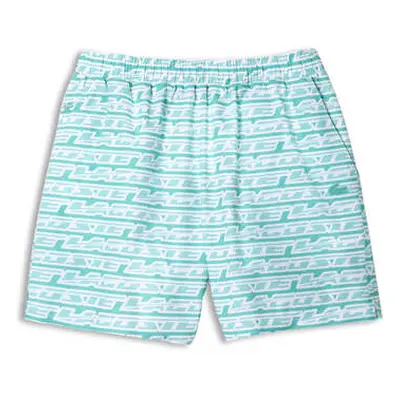 Lacoste Men's Two Tone Green Swim Shorts men's in Green