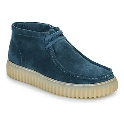 Clarks Torhill Hi men's Shoes (High-top Trainers) in Blue