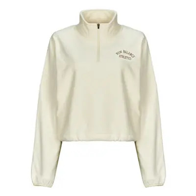 New Balance WARMING HALF ZIP women's Fleece jacket in Beige