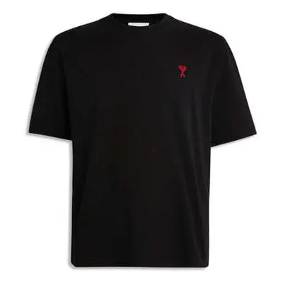 Ami Paris Men's Black Paris 'De Coeur' Slim Fit T-Shirt men's in Black