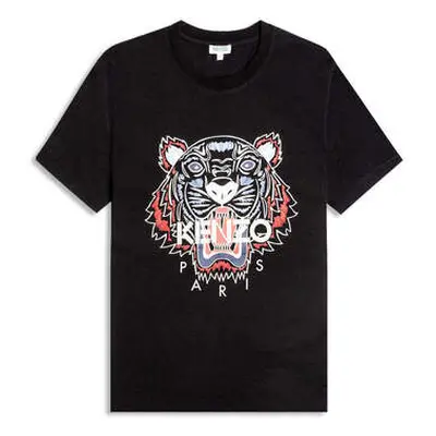 Kenzo Men's Black Classic Blue/Red Tiger T-Shirt men's in Black