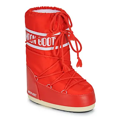 Moon Boot MB ICON NYLON girls's Children's Snow boots in Red