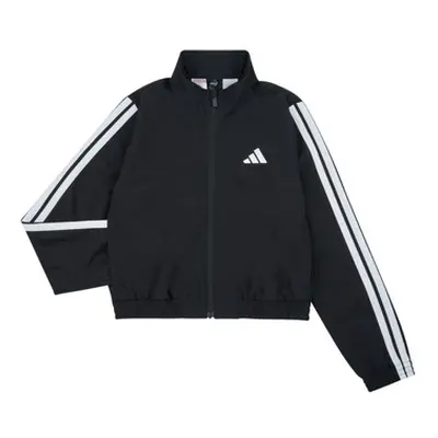 Adidas JD6508 girls's Children's Tracksuit jacket in Black