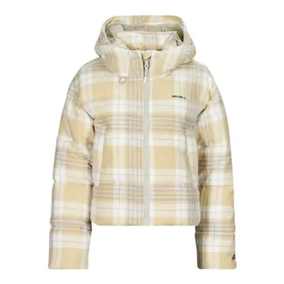 Rip Curl ANTI-SERIES SURF CHECK PUFFER women's Jacket in Beige