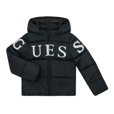 Guess HOODED LS PADDED PUFFER girls's Children's Jacket in Black