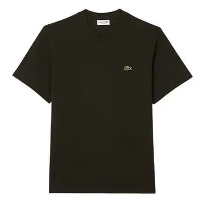 Lacoste Classic Fit Cotton T-Shirt Dark Khaki Green men's in Green