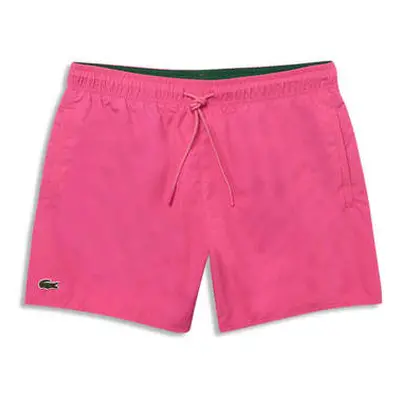 Lacoste Men's Pink Light Quick Dry Swim Shorts men's in Pink