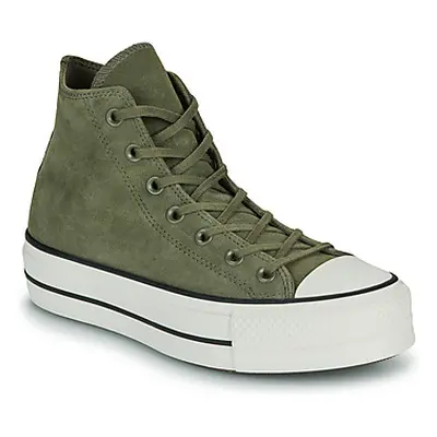 Converse CHUCK TAYLOR ALL STAR LIFT PLATFORM COLORFUL SUEDE women's Shoes (High-top Trainers) in