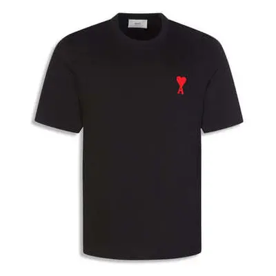 Ami Paris Men's Black Paris ' De Coeur' T-Shirt men's in Black