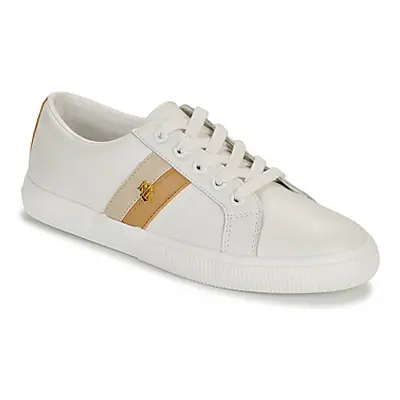 Lauren Ralph Lauren JANSON II-SNEAKERS-LOW TOP LACE women's Shoes (Trainers) in White