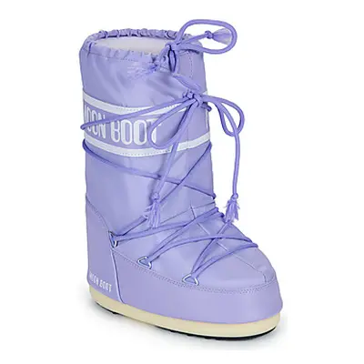 Moon Boot MB ICON NYLON boys's Children's Snow boots in Purple