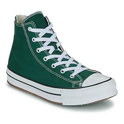 Converse CHUCK TAYLOR ALL STAR EVA LIFT girls's Children's Shoes (High-top Trainers) in Green