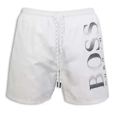 BOSS Men's Hugo Boss White Octopus Swim Shorts men's in White