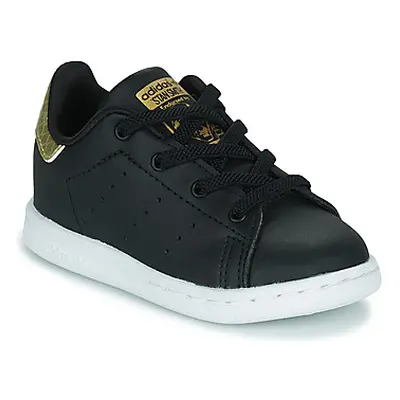 Adidas STAN SMITH EL I girls's Children's Shoes (Trainers) in Black