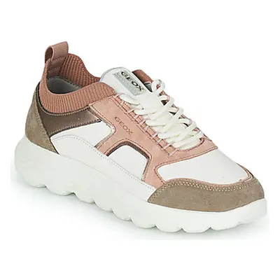 Geox D SPHERICA C women's Shoes (Trainers) in Beige