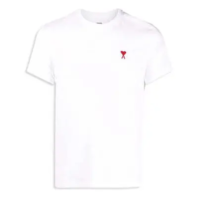 Ami Paris Men's White Paris ' De Coeur' Slim Fit T-Shirt men's in White