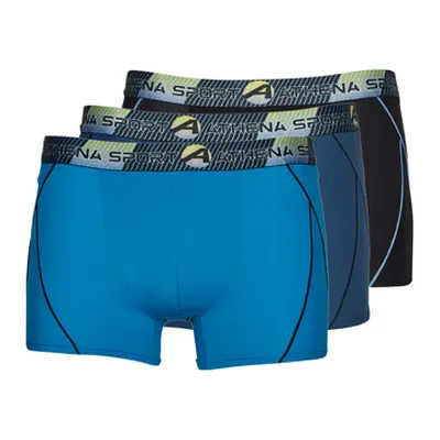 Athena BOXER TRAINING DRY PACK X3 men's Boxer shorts in Blue