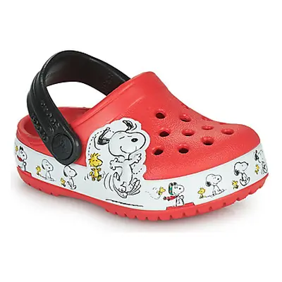 Crocs FUNLAB SNOOPY WOODSTOCK CLOG T girls's Children's Clogs (Shoes) in Red