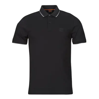 BOSS Passertip men's Polo shirt in Black