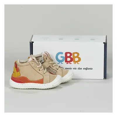 GBB FLEXOO SUNNY girls's Children's Shoes (High-top Trainers) in Beige