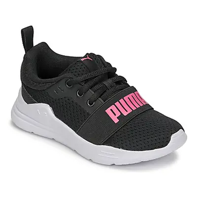 Puma PS PUMA WIRED RUN V boys's Children's Shoes (Trainers) in Black