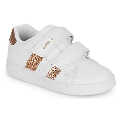 Geox J ECLYPER GIRL girls's Children's Shoes (Trainers) in White