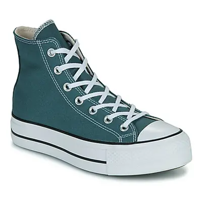 Converse CHUCK TAYLOR ALL STAR LIFT PLATFORM women's Shoes (High-top Trainers) in Green