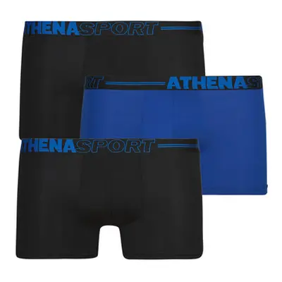 Athena ECO SPORT Pack de 3 men's Boxer shorts in Black