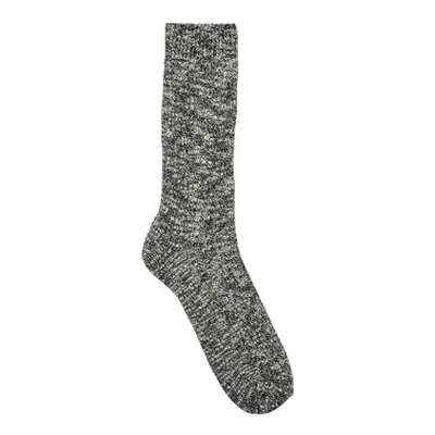 Birkenstock Cotton Slub M Black Gray men's High socks in Black