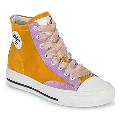 Meline 202OR-HE-E844 women's Shoes (High-top Trainers) in Yellow