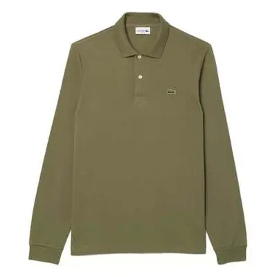 Lacoste Classic Fit Long Sleeve Polo Shirt Khaki Green men's in Green