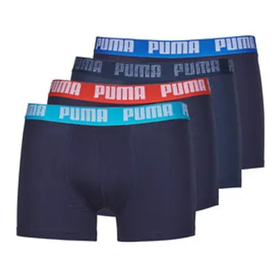 Puma MENS BASIC BOXER PACK X4 men's Boxer shorts in Marine