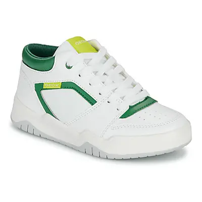 Geox J PERTH BOY girls's Children's Shoes (Trainers) in White