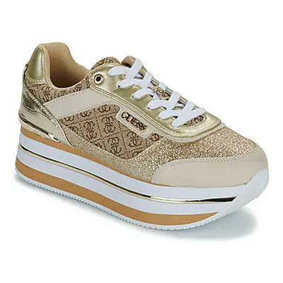 Guess HANSIN 2 women's Shoes (Trainers) in Gold