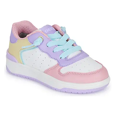 Geox J WASHIBA GIRL girls's Children's Shoes (Trainers) in Multicolour