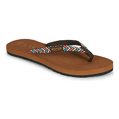 Cool shoe SPACE TRIP women's Flip flops / Sandals (Shoes) in Brown