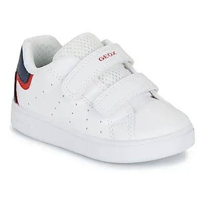 Geox B ECLYPER BOY girls's Children's Shoes (Trainers) in White