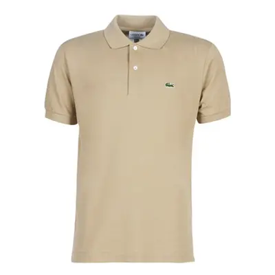 Lacoste POLO L12 12 REGULAR men's Polo shirt in Beige