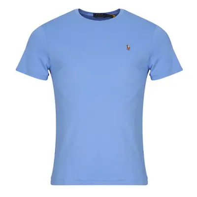 Polo Ralph Lauren T-SHIRT AJUSTE EN PIMA COTON men's T shirt in Blue