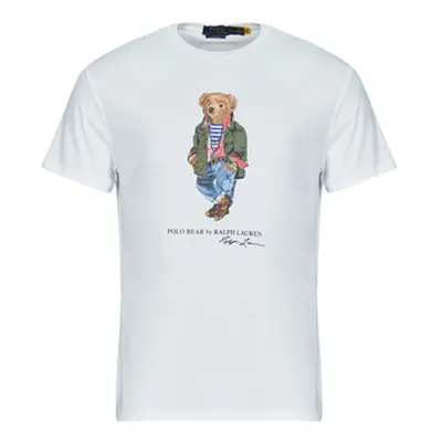 Polo Ralph Lauren T-SHIRT POLO BEAR AJUSTE EN COTON men's T shirt in White