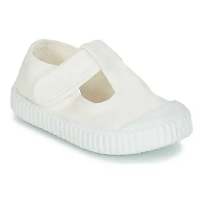 Victoria SANDALIA LONA TINTADA girls's Children's Shoes (Pumps / Ballerinas) in White