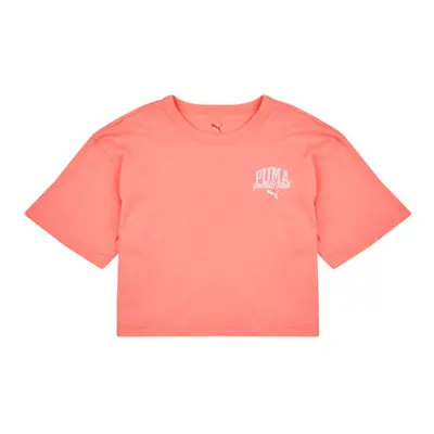 Puma PUMA CLASS TEE girls's Children's T shirt in Pink