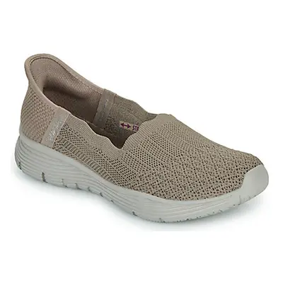 Skechers SLIP-INS: SEAGER - BELIEVE IT women's Shoes (Pumps / Ballerinas) in Beige