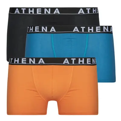 Athena EASY COLOR Pack de 3 men's Boxer shorts in Black