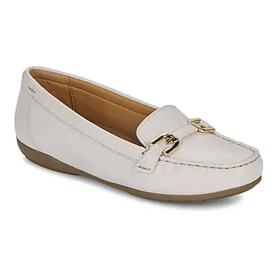 Geox D ANNYTAH MOC women's Loafers / Casual Shoes in Beige