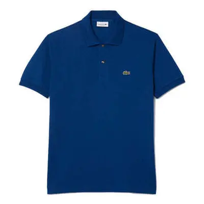 Lacoste Classic Fit Polo Shirt Globe Blue men's in Blue