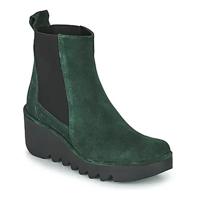 Fly London BAGU women's Low Ankle Boots in Green