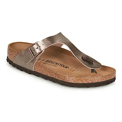 Birkenstock GIZEH women's Flip flops / Sandals (Shoes) in Brown